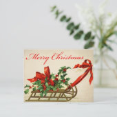 Carte postale de Noël vintage (Debout devant)