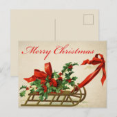 Carte postale de Noël vintage (Devant / Derrière)