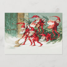 Carte postale de Noël Vintage