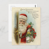 Carte postale de Noël vintage (Devant / Derrière)