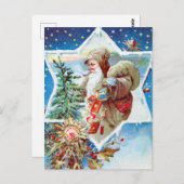 Carte postale de Noël vintage (Devant / Derrière)