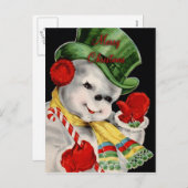 Carte postale de Noël Vintage (Devant / Derrière)