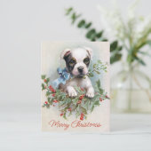 Carte postale de Noël vintage (Debout devant)