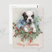 Carte postale de Noël vintage (Devant / Derrière)