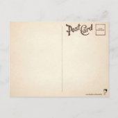 Carte postale de Noël vintage Déplaisant Mistletoe (Dos)