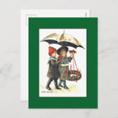 Carte postale de Noël Vintage par Jenny Nystrom (Devant / Derrière)