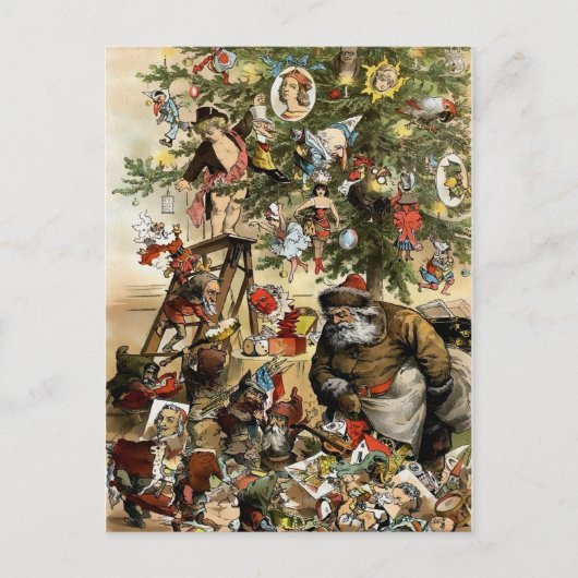 Carte postale de Noël vintage Victorian Odd (Devant)