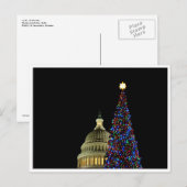 Carte postale de Noël Washington D.C. (Devant / Derrière)