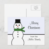 Carte postale de Noël Whimsman (Devant / Derrière)