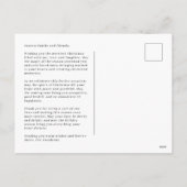 Carte postale de Noël White & Silver (Dos)