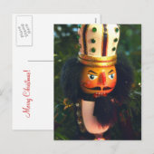 Carte postale de Noël / Yule Nutcracker Soldat (Devant / Derrière)