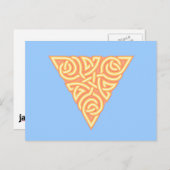 Carte postale de noeud triangle solaire (Devant / Derrière)