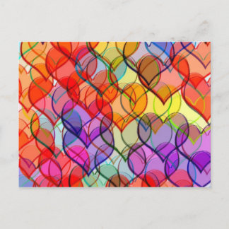 Carte Postale de nombreux coeurs