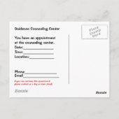 Carte postale de nomination du conseiller en orien (Dos)