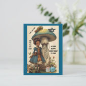 Carte postale de non-anniversaire d'Alice et de la (Debout devant)