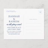 Carte postale de notification de mariage de plage  (Dos)