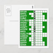 Carte Postale De notre propre bousculade de mot de jardin (Devant / Derrière)