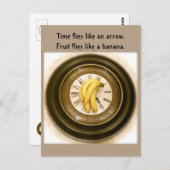 Carte postale de nourriture amusante, poste, horlo (Devant / Derrière)
