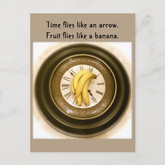 Carte postale de nourriture amusante, poste, horlo (Devant)