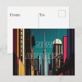 Carte postale de nouvelle adresse (Devant / Derrière)