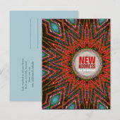 Carte postale de nouvelle adresse de déménagement (Devant / Derrière)