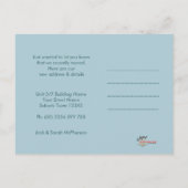 Carte postale de nouvelle adresse de déménagement (Dos)