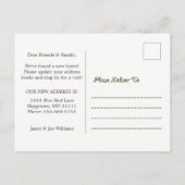 Carte postale de nouvelle adresse de façade de mai (Dos)