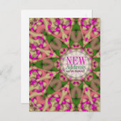 Carte postale de nouvelle adresse de maison en mou (Devant / Derrière)