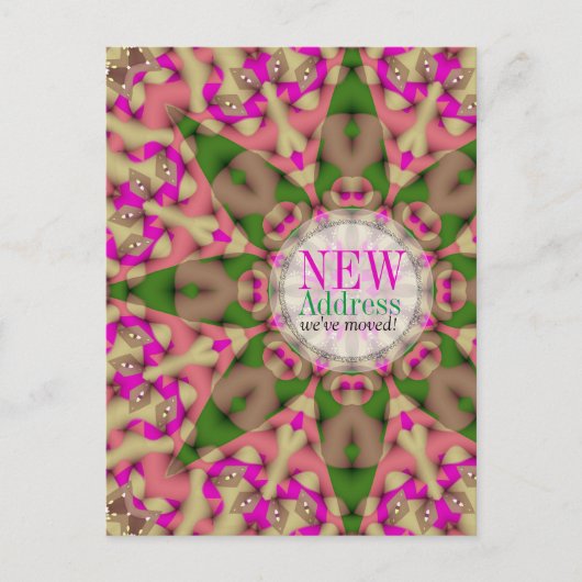 Carte postale de nouvelle adresse de maison en mou (Devant)