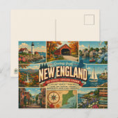 Carte postale de Nouvelle-Angleterre (Devant / Derrière)
