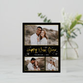 Carte postale de nouvelle année Ghear Sky FOIL (Debout devant)