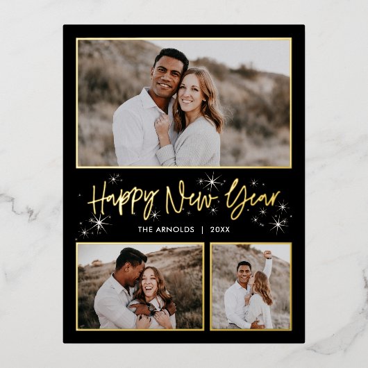 Carte postale de nouvelle année Ghear Sky FOIL (Recto)