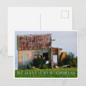 Carte postale de nouvelle maison - Nouvelle adress (Devant / Derrière)