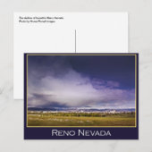 Carte postale de nuage de puissance de Reno (Devant / Derrière)