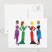 Carte postale de nuit pour dames (Devant / Derrière)