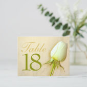 Carte postale de numéro de table de mariage au bou (Debout devant)