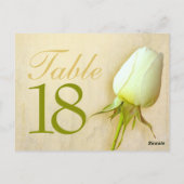 Carte postale de numéro de table de mariage au bou (Dos)