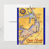 Carte postale de Outer Banks (Devant / Derrière)