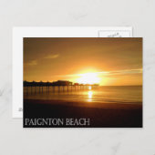 Carte postale de Paignton Beach (Devant / Derrière)