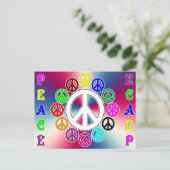 carte postale de paix haut et bas (Debout devant)