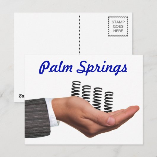 Carte postale de "Palm Springs" (Devant / Derrière)