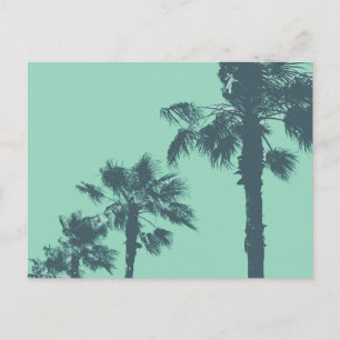 Carte postale de palmiers vintage