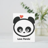 Carte postale de Panda® d'amour (Debout devant)