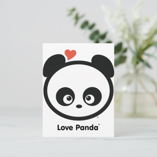Carte postale de Panda® d'amour (Debout devant)
