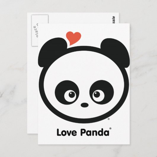 Carte postale de Panda® d'amour (Devant / Derrière)