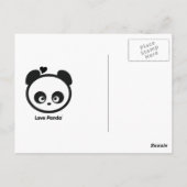 Carte postale de Panda® d'amour (Dos)