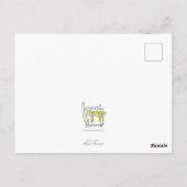 Carte postale de panda rouge à danser (Dos)