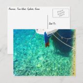 Carte postale de Panormos sur l'île de Tinos, Grèc (Devant / Derrière)