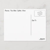 Carte postale de Panormos sur l'île de Tinos, Grèc (Dos)