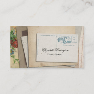 Carte postale de papier vintage d'éphémères